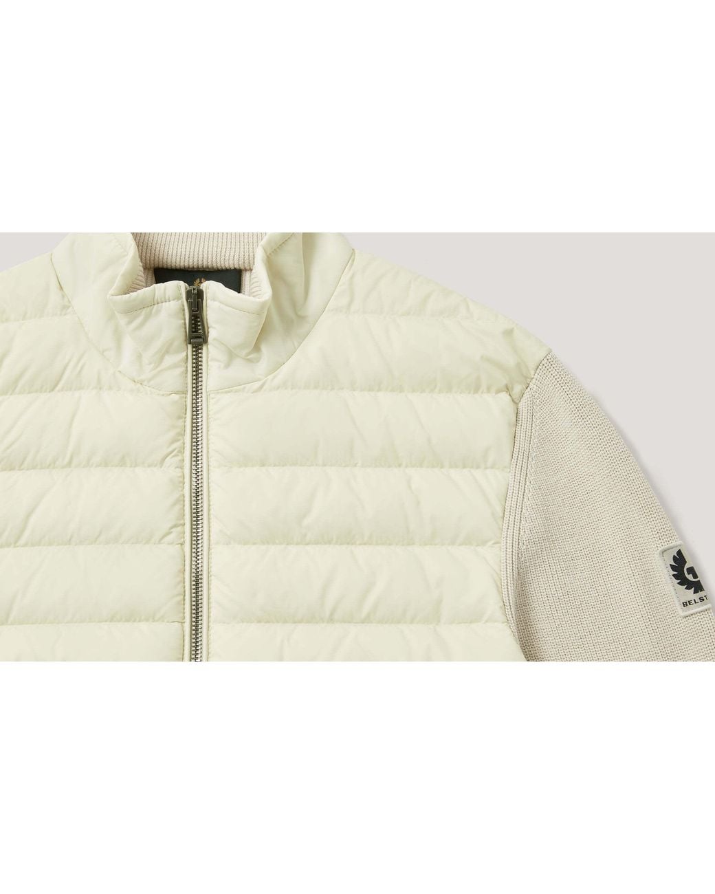 Belstaff Natural Quilted Down Jacket for men