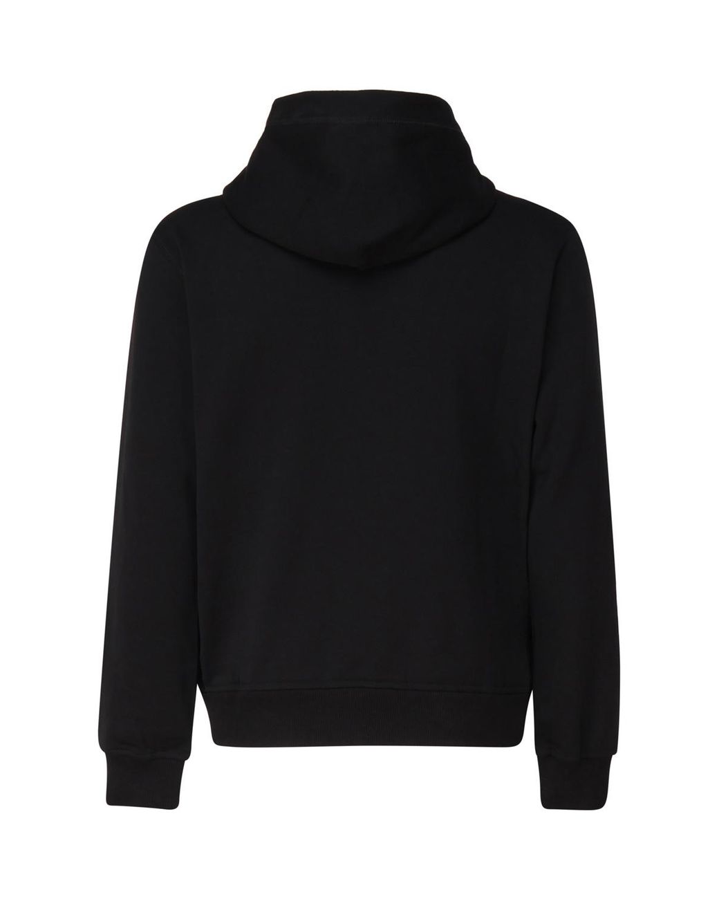 Dolce & Gabbana Black Zip-Up Jersey Hoodie for men