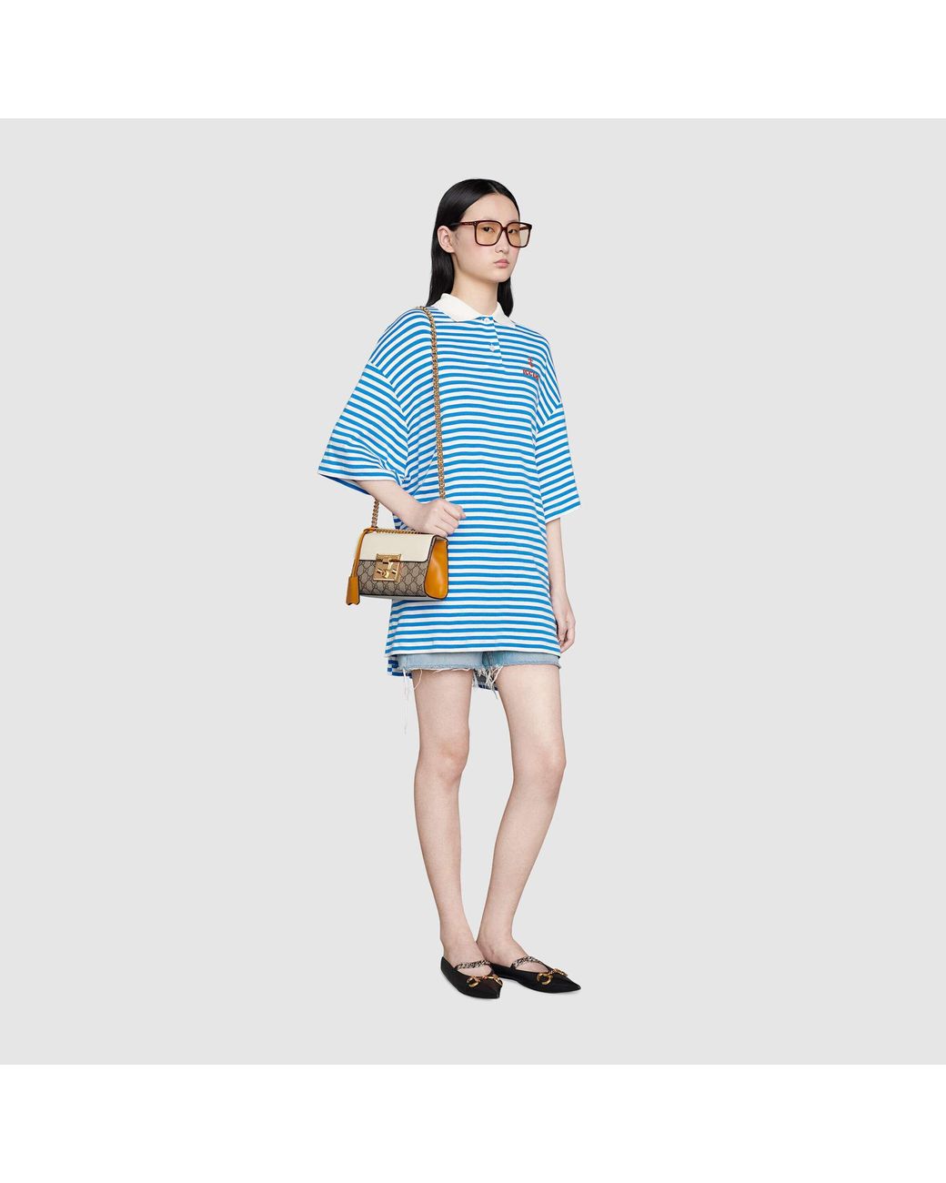 Gucci Natural Padlock Shoulder Bag