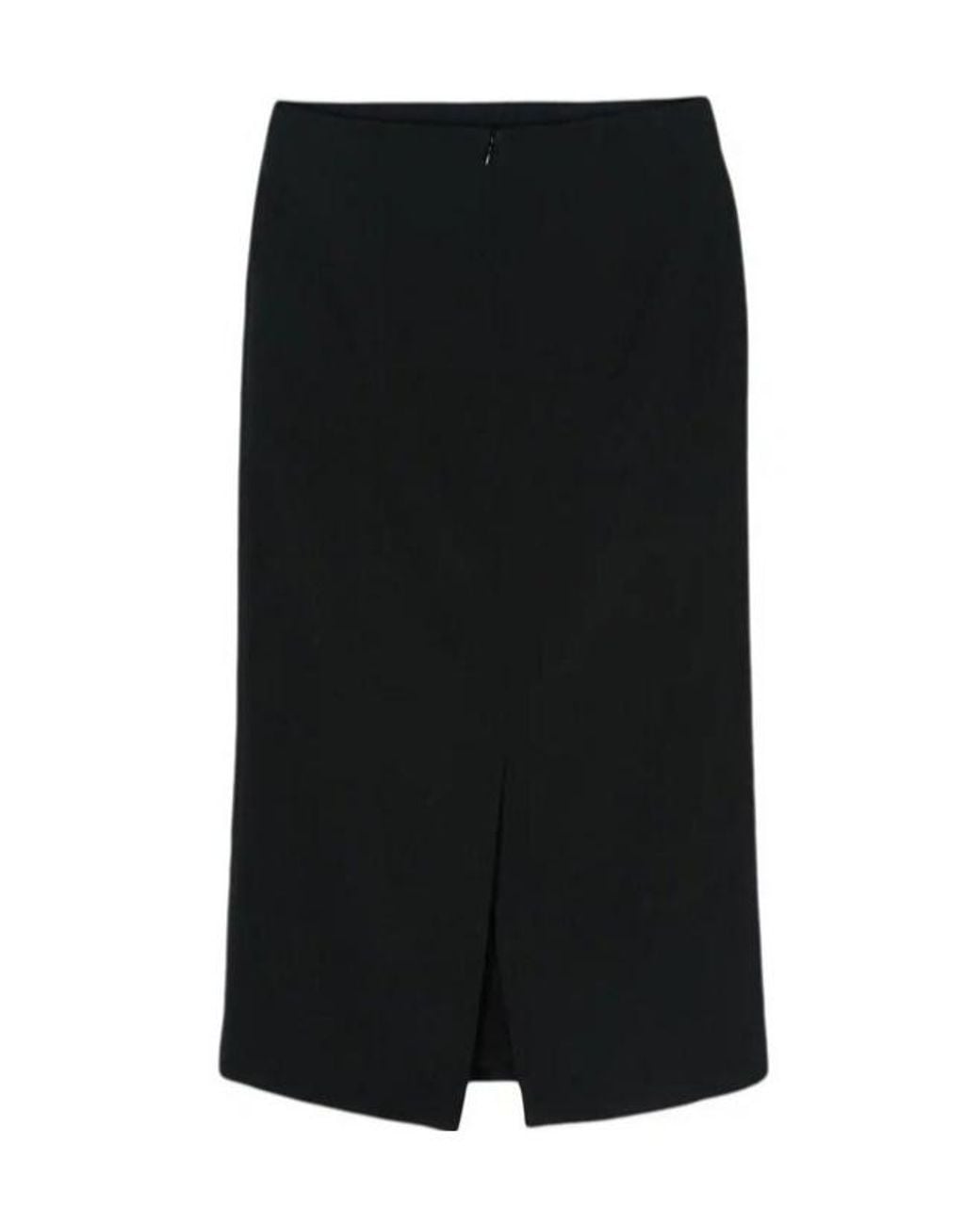 Gabriela Hearst Black Manuela Crepe Midi Skirt