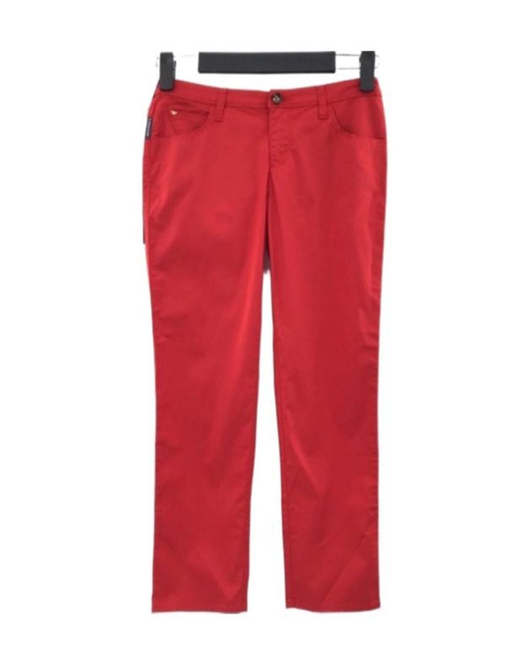 Armani Jeans Red Logo Denim Pants