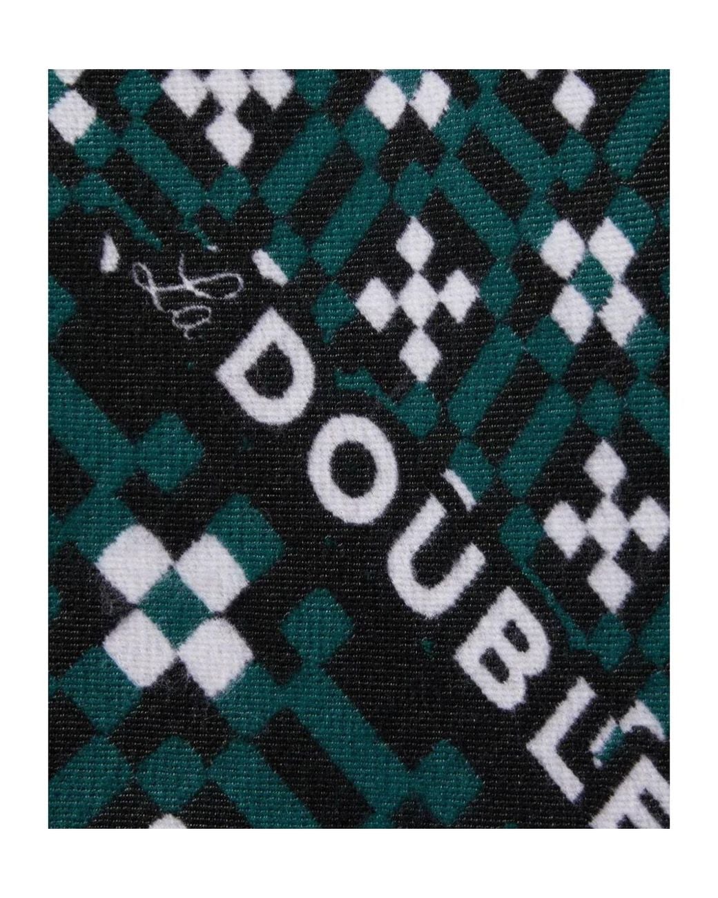 LaDoubleJ Blue Geometric-Pattern Cape