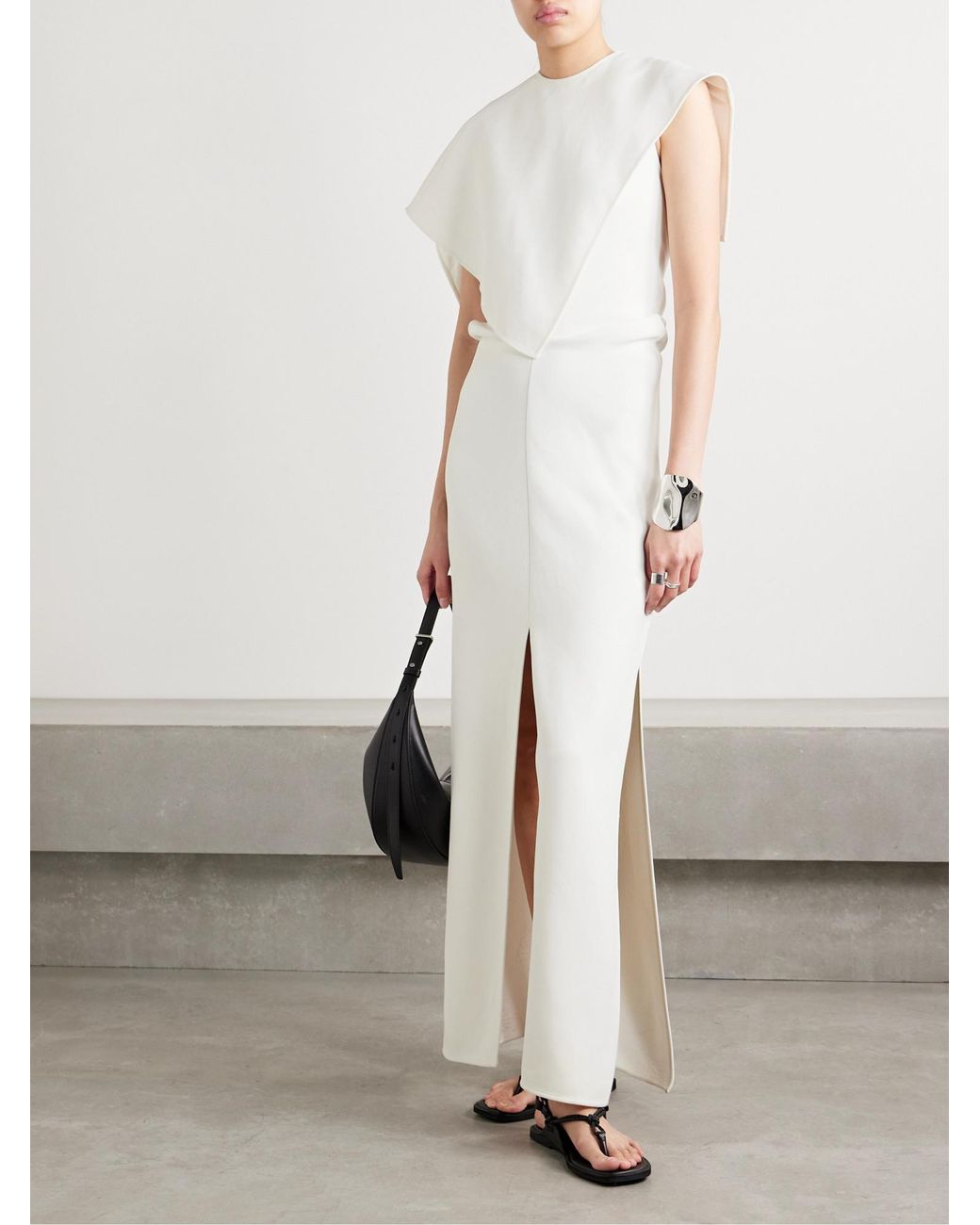 Proenza Schouler White Stretch-Crepe Maxi Dress