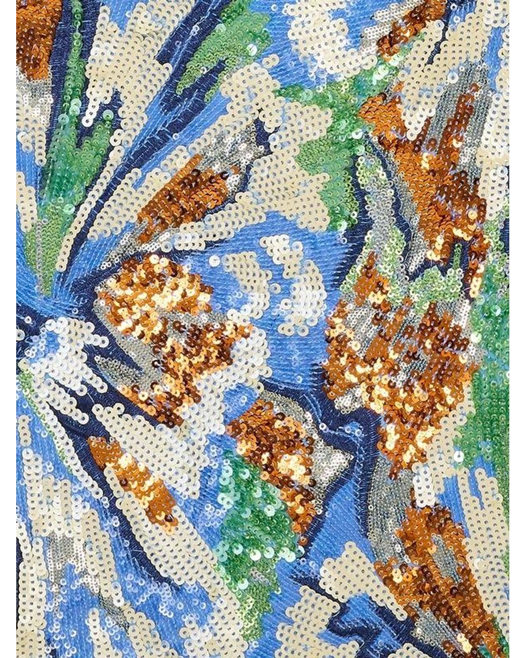 Rabanne Blue Patterned Skirt