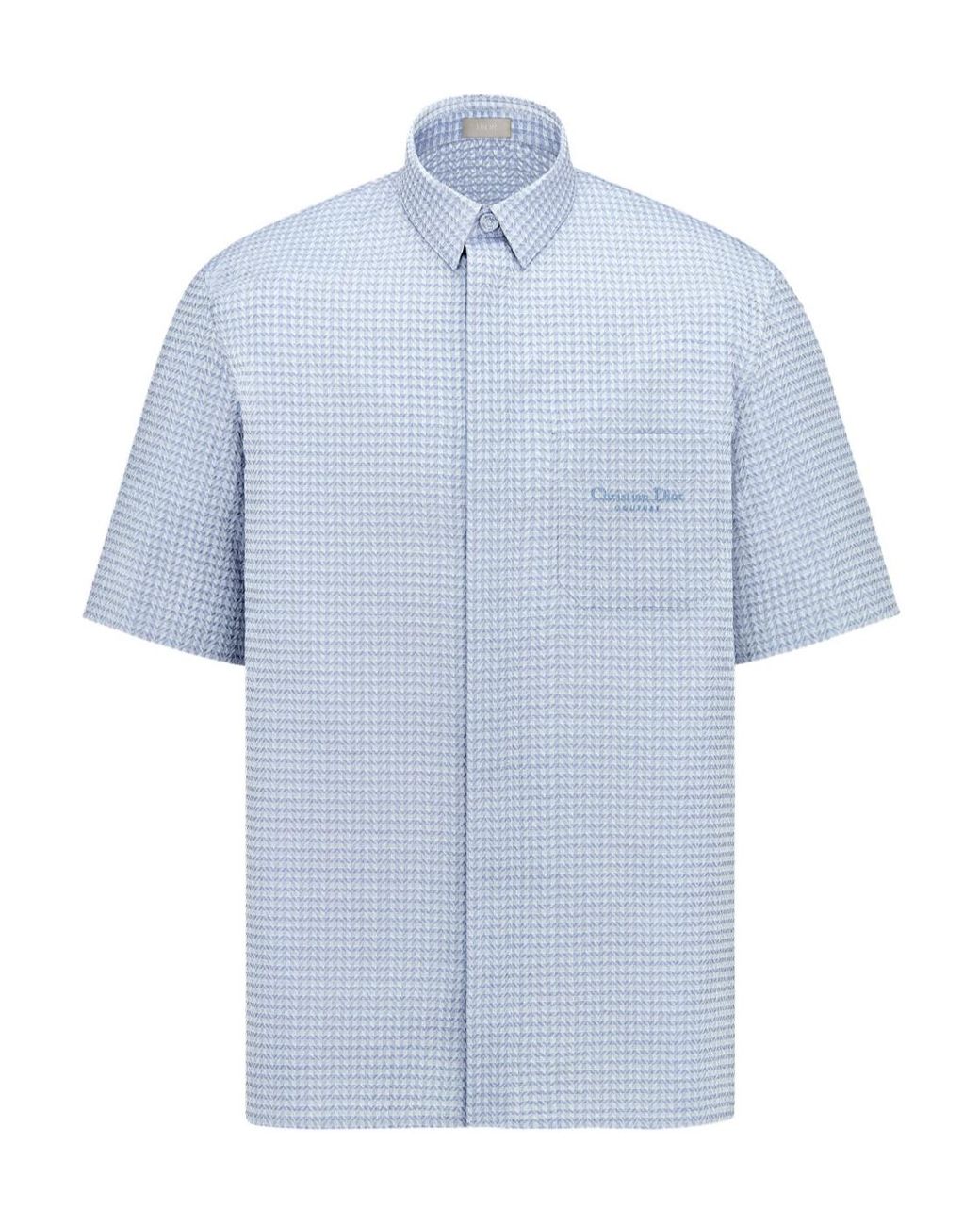 Dior Blue Short-Sleeved Shirt for men