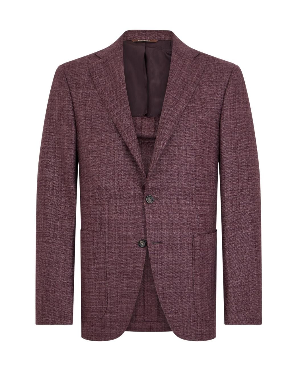 Canali Purple Single-Breasted Textured Blazer for men