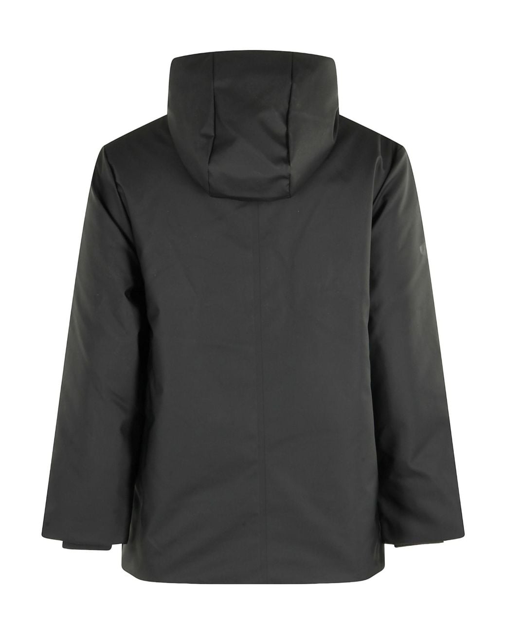 Rains Black Nome Hooded Parka Coat