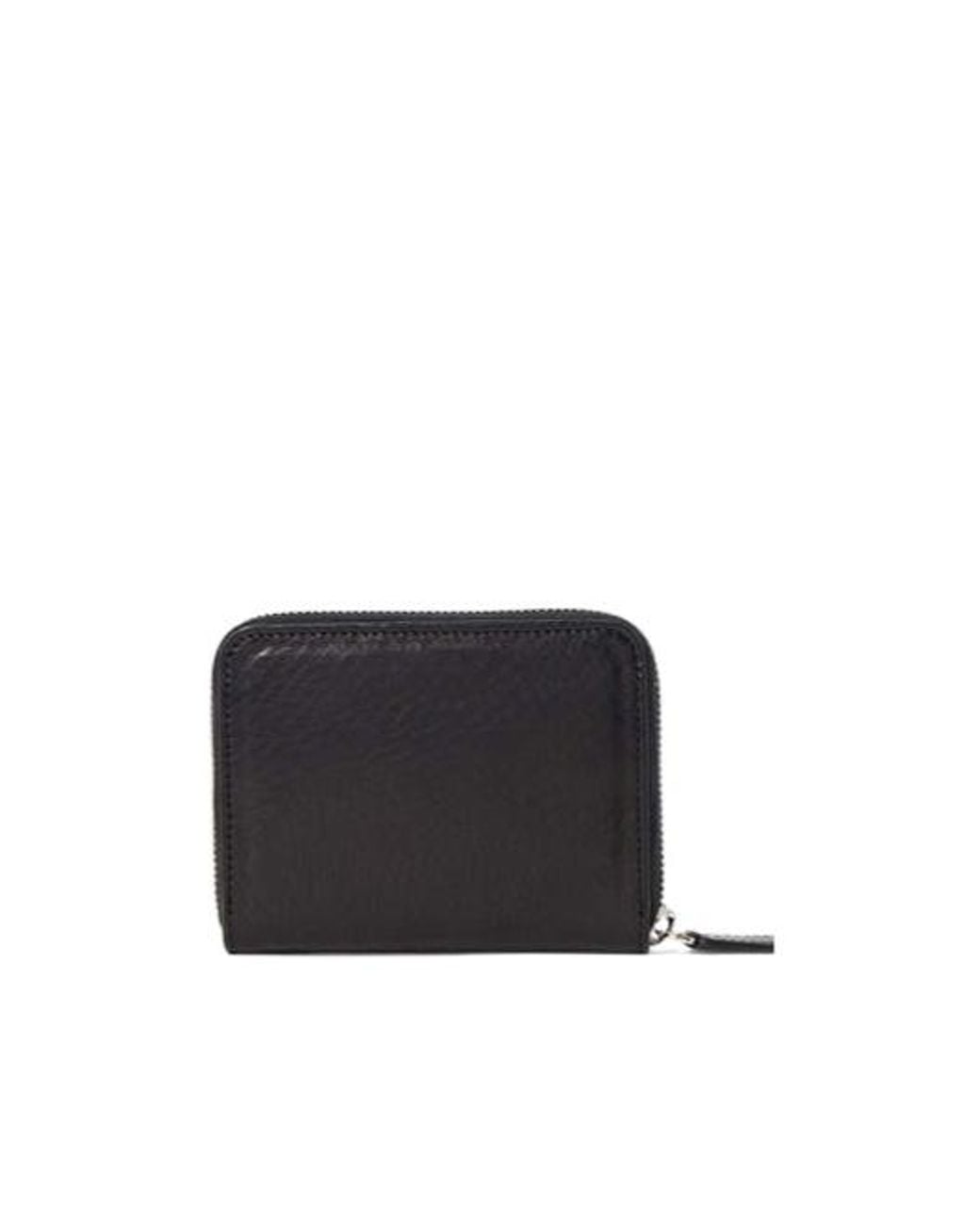 DSquared² Black Logo Zip-Around Wallet