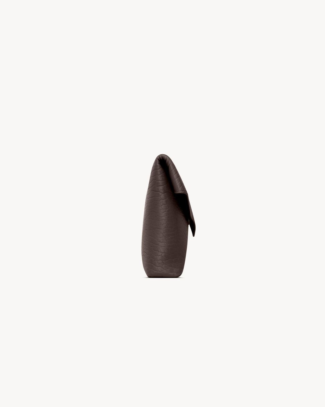 Saint Laurent Brown Leather Cassandre Envelope Pouch