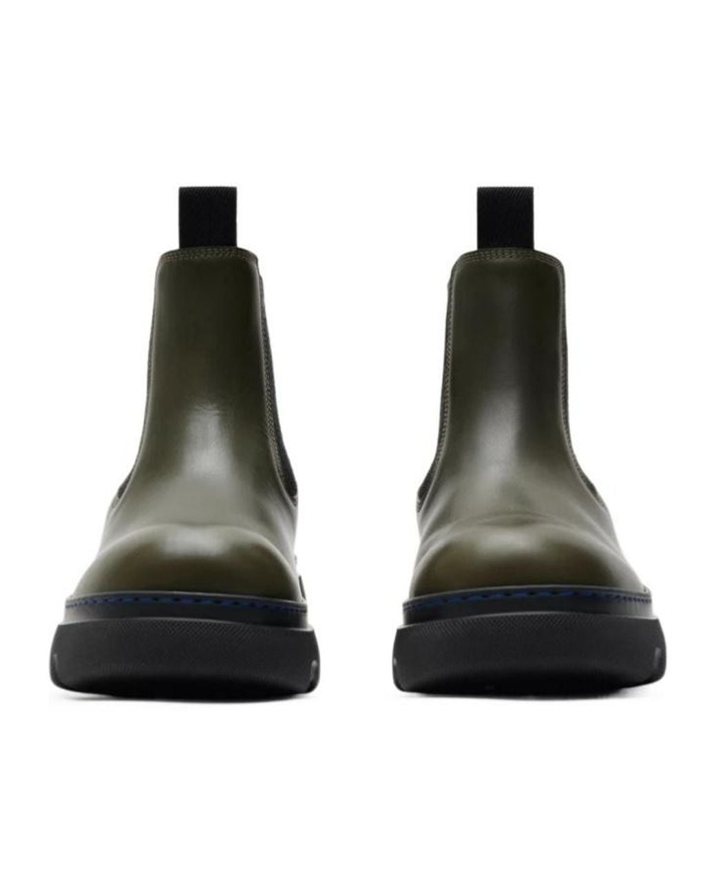 Burberry Black Round-Toe Chelsea Boots