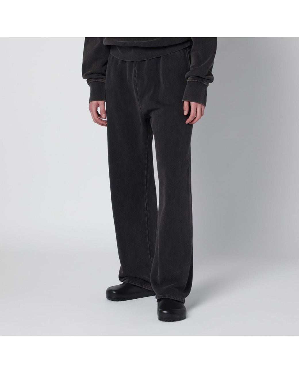 Entire studios Black Relaxed Elastic-Waist Pants for men