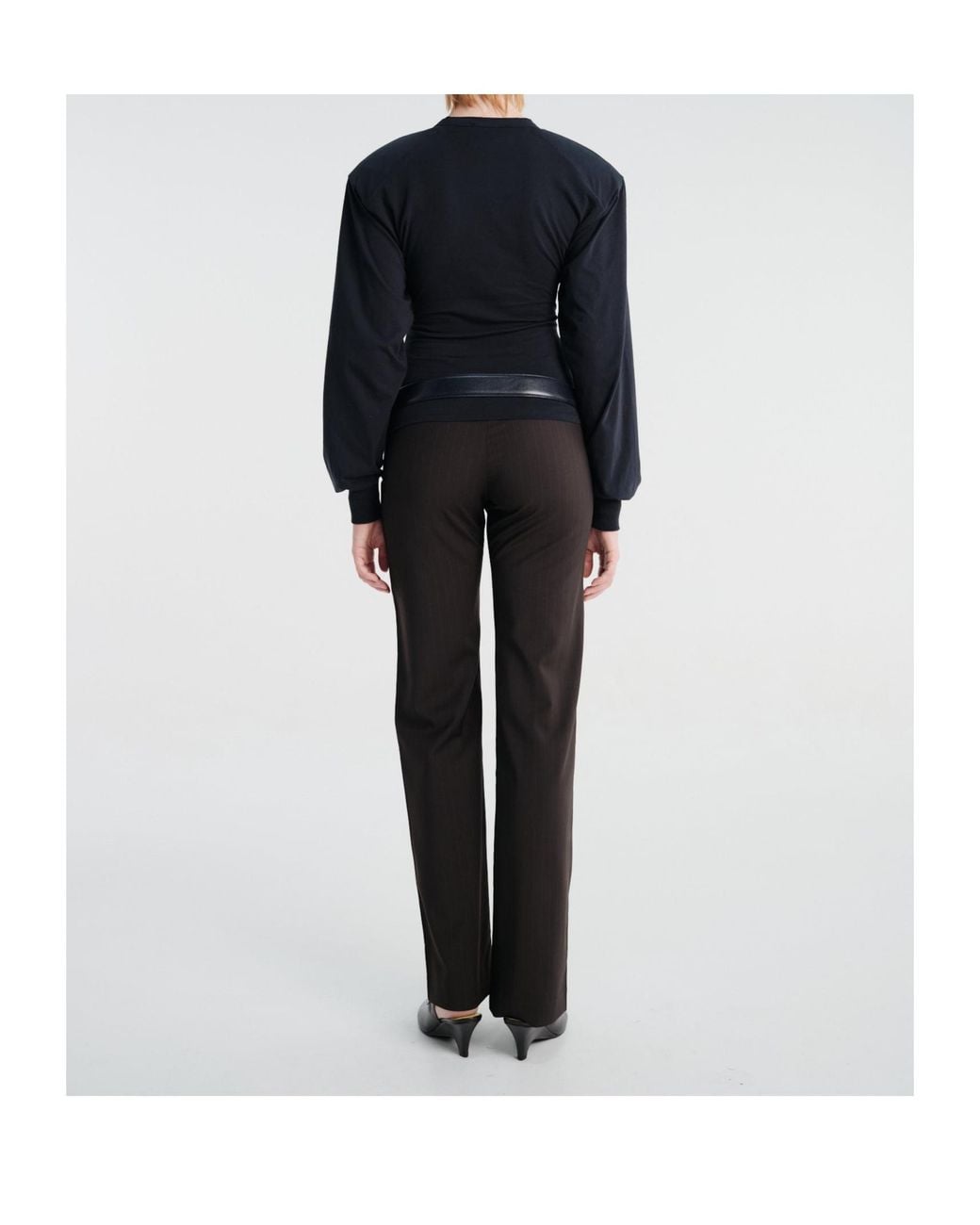 Paloma Wool Blue Long-Sleeve Polo Shirt
