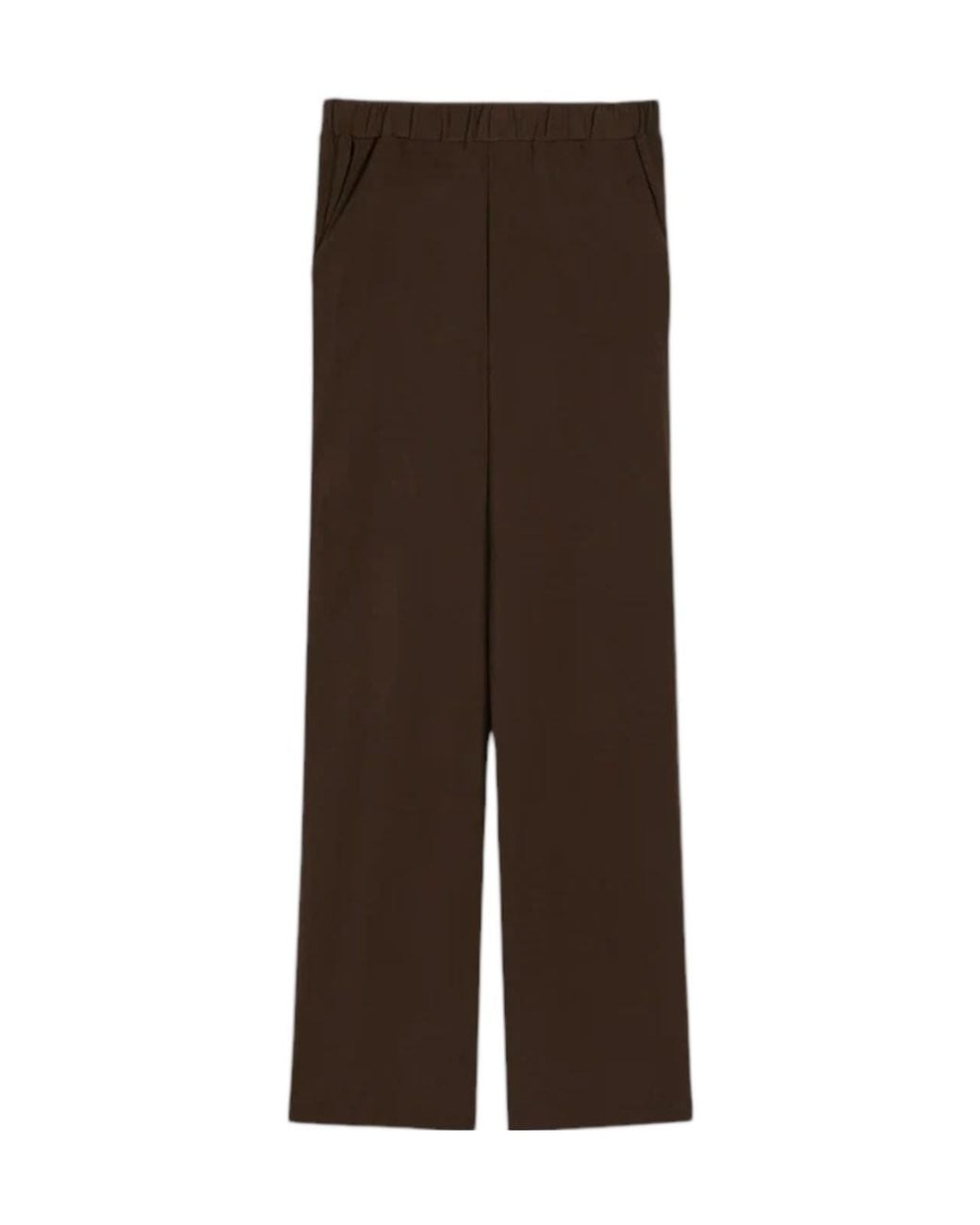 Max Mara Brown Elastic Waist Casual Pants