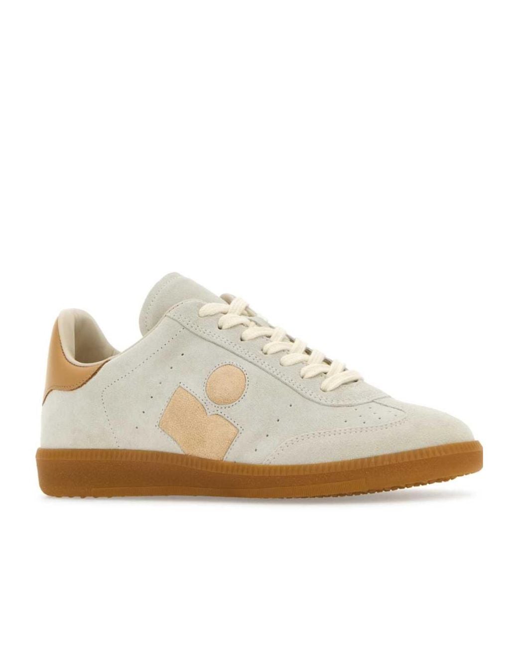 Isabel Marant White Low-Top Lace-Up Sneakers