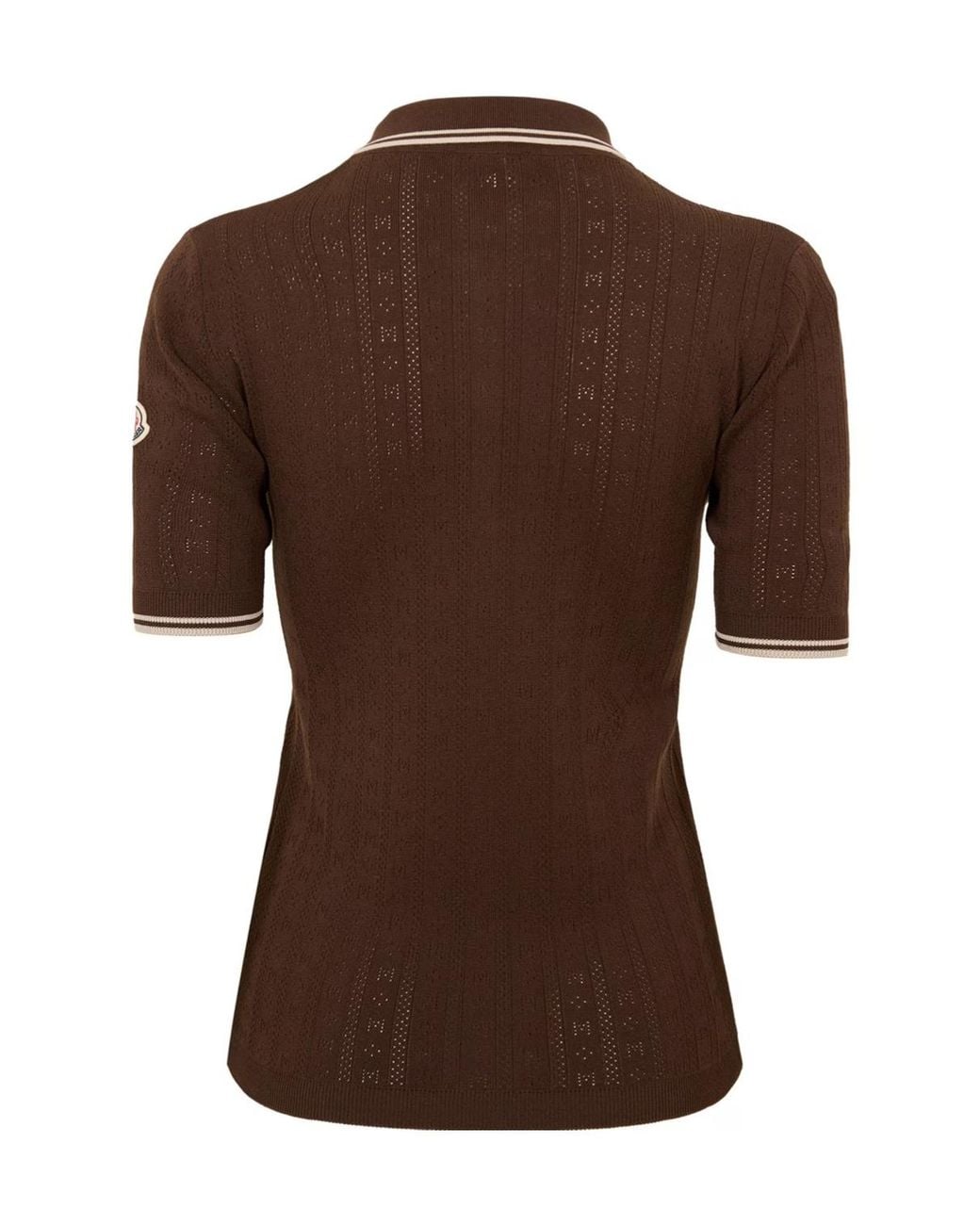 Moncler Brown Ss Polo Ld62