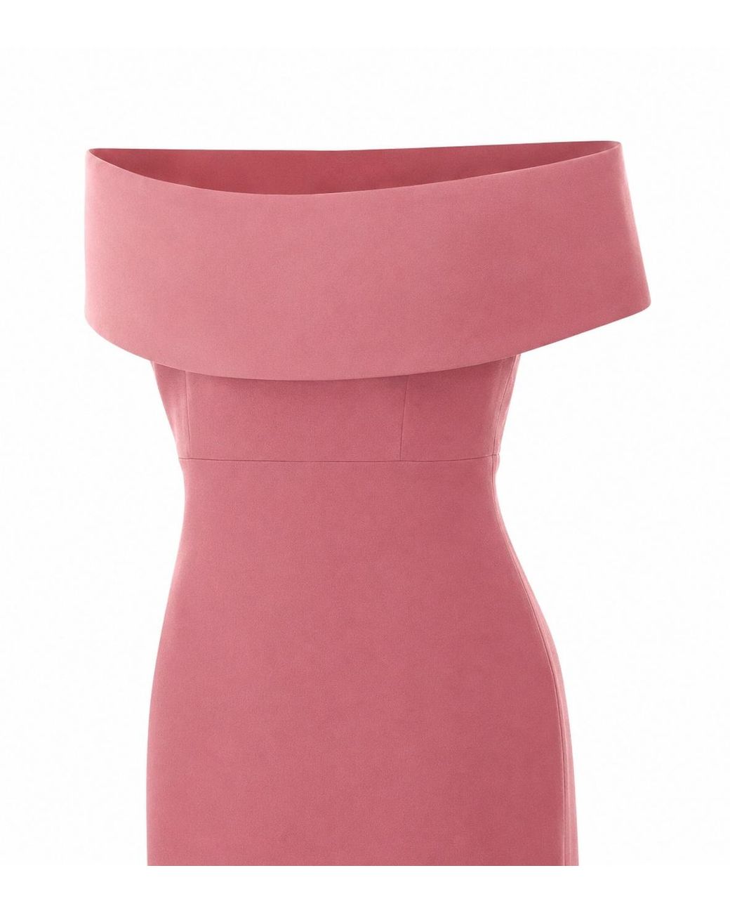 Solace London Pink Adele Off-Shoulder Maxi Dress