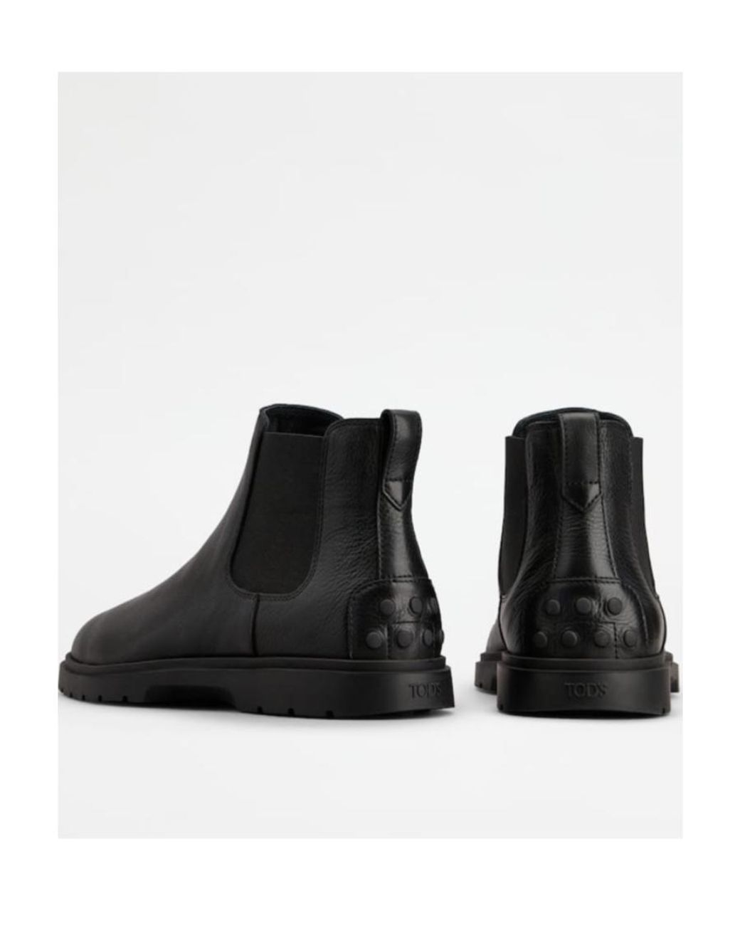 Tod's Black Slip-On Chelsea Boots for men