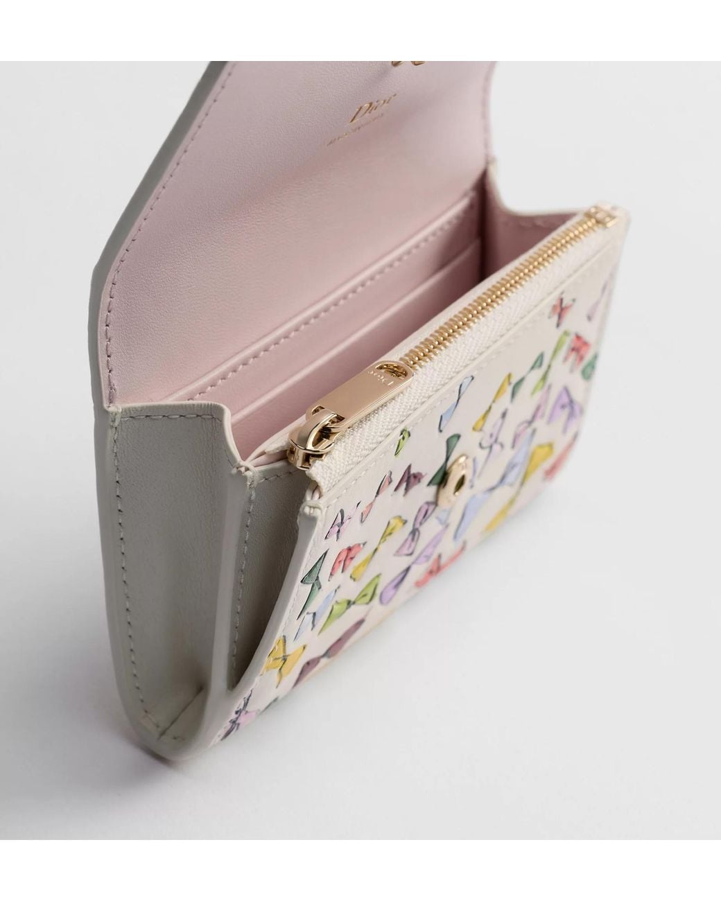 Dior White Iviera Glycine Wallet