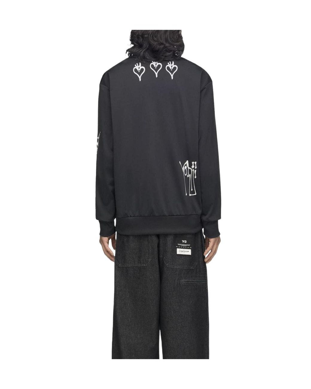Valentino Black Standcollar Zipup Track Jacket for men