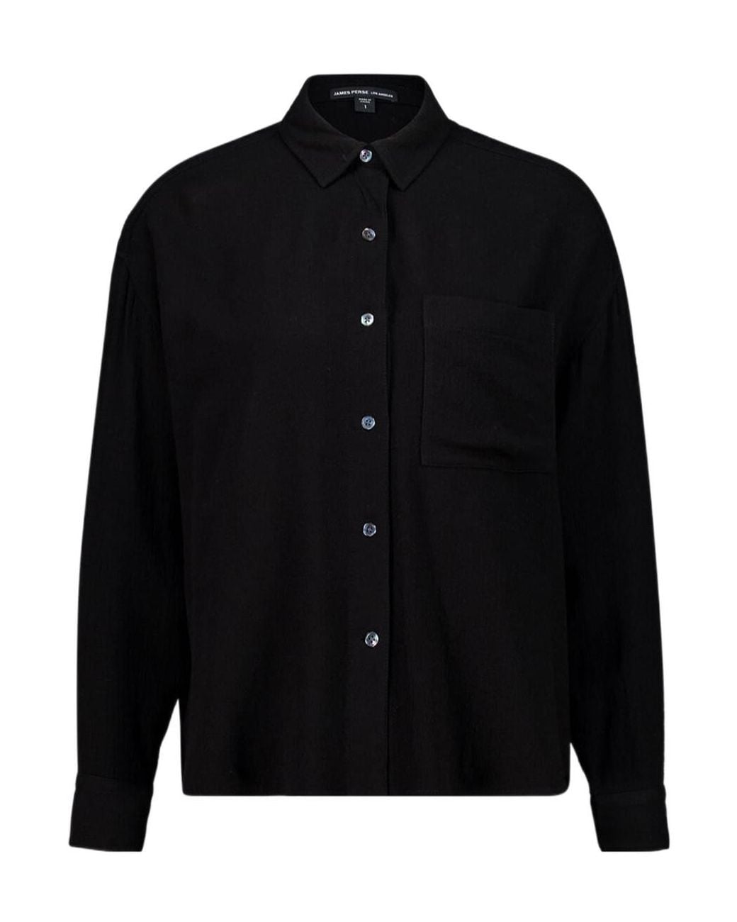 James Perse Black Oversized Shirt
