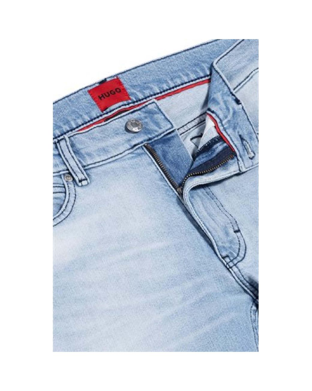 Boss Blue Solidcolor Jeans for men