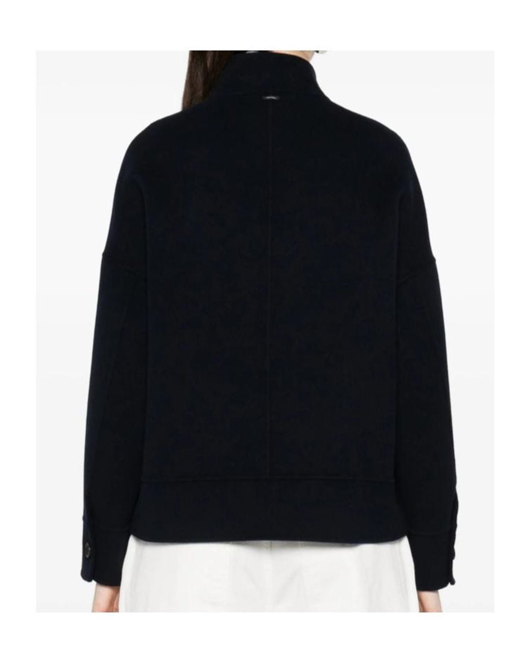Max Mara Black Pocket Button Jacket