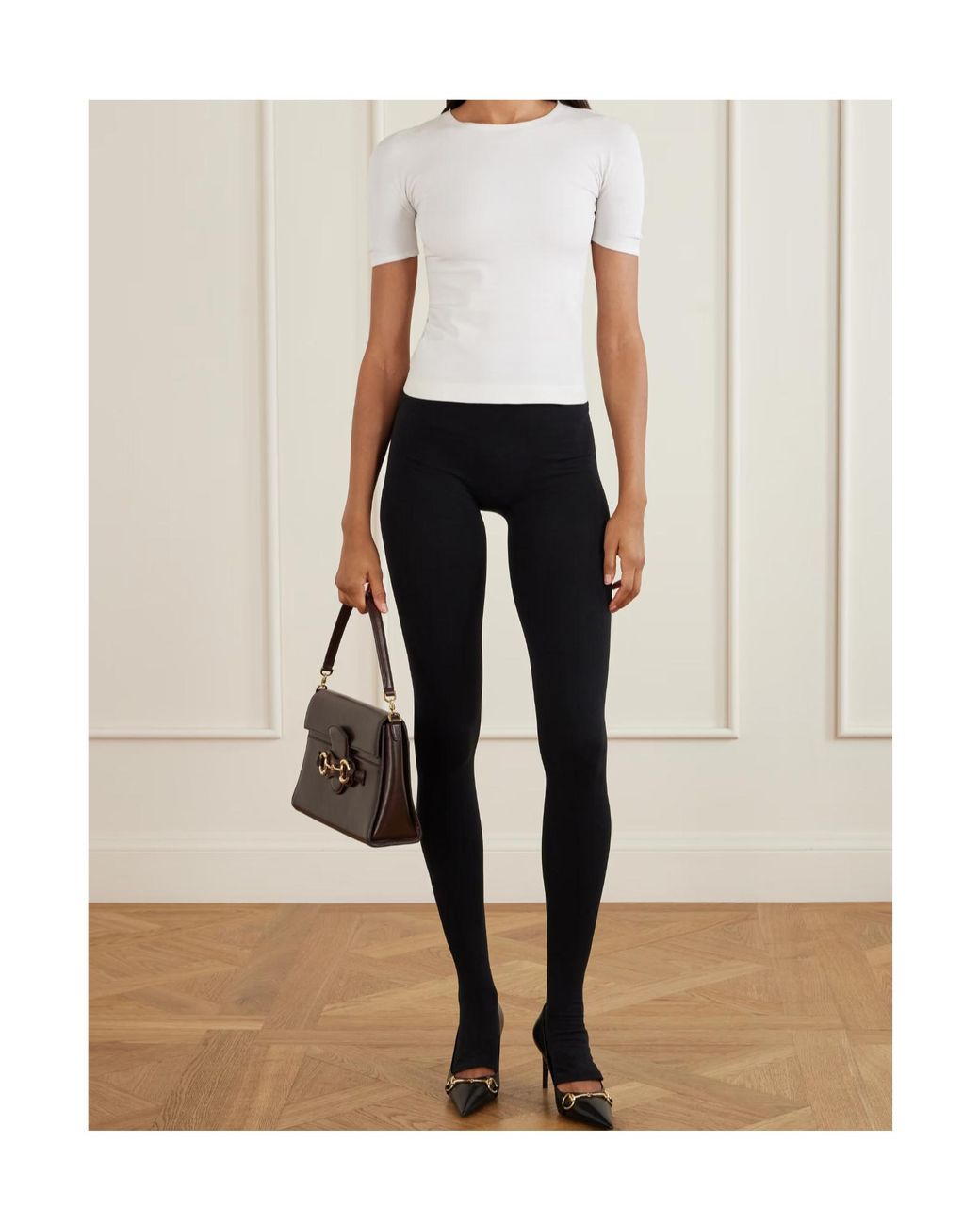 Gucci White Seamless Stretch Jersey T-Shirt