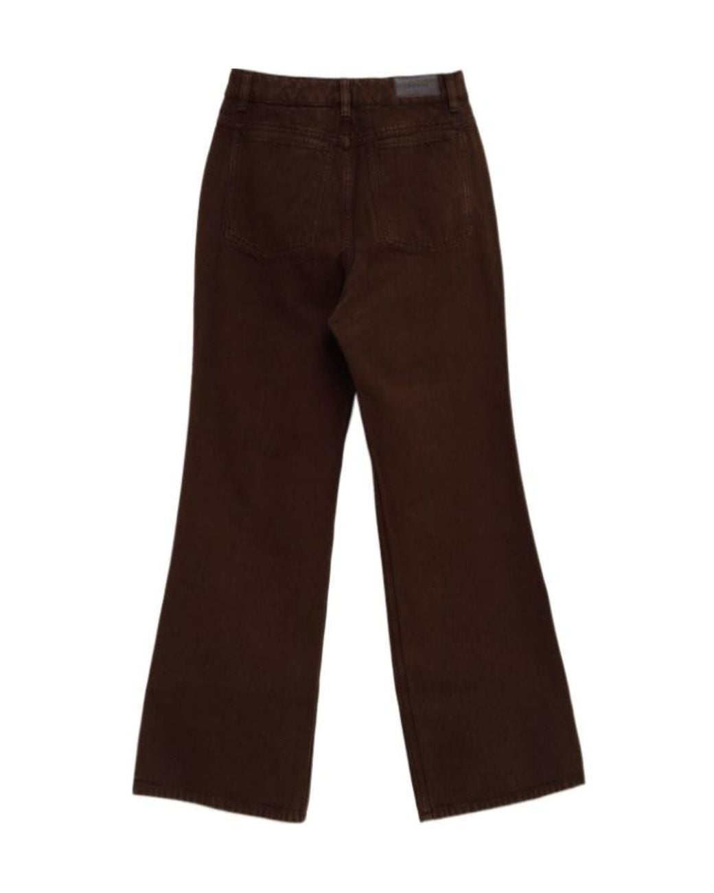 Lemaire Brown Flared Five-Pocket Pants