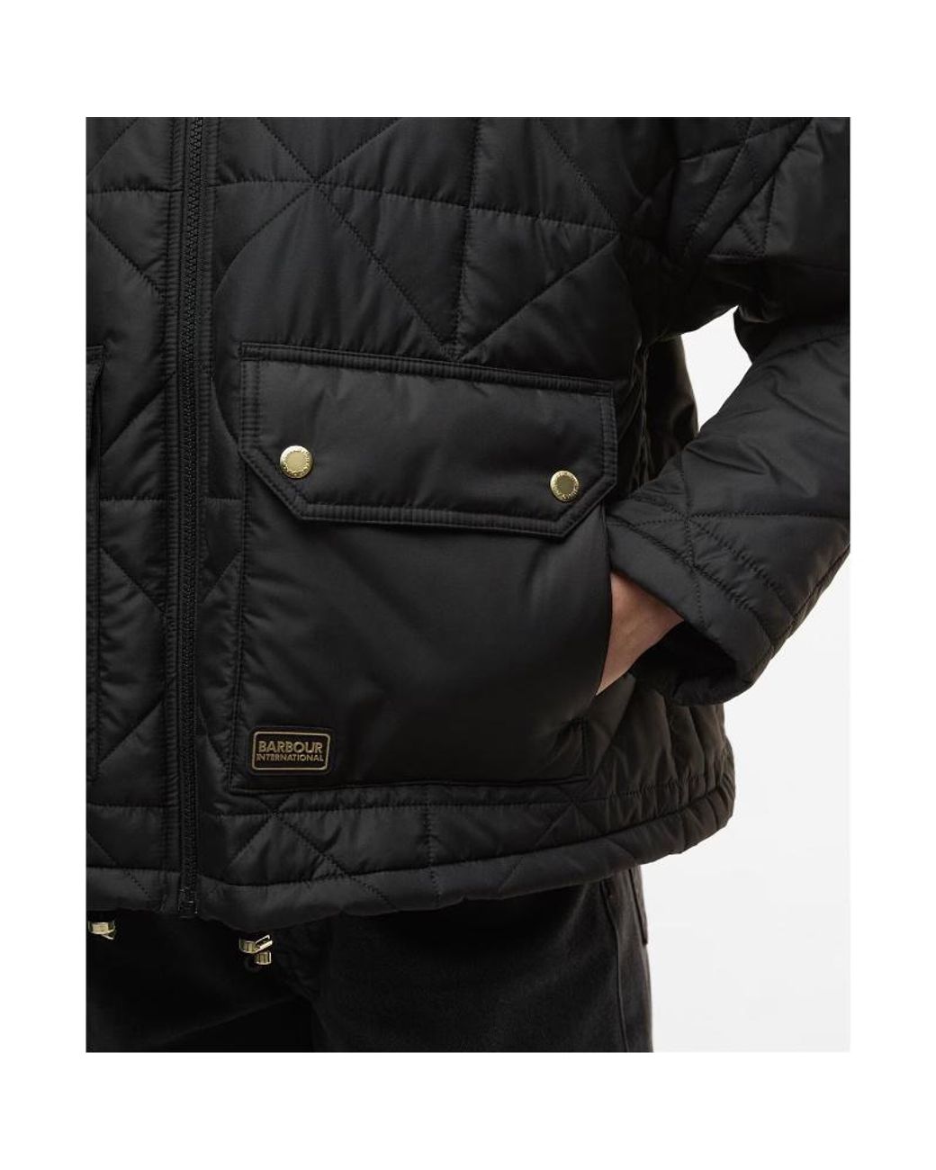 Barbour Black Long-Sleeved Casual Jacket