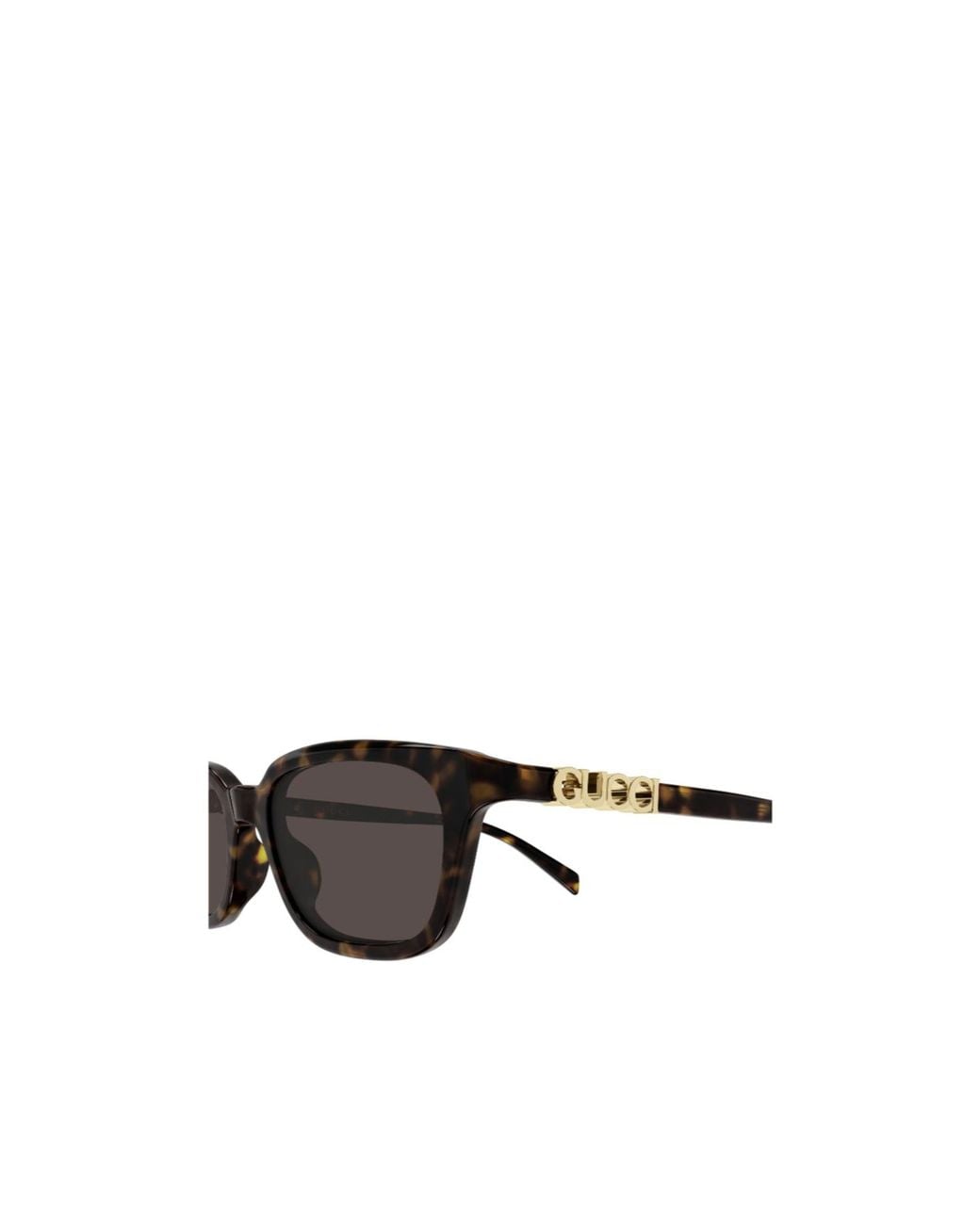 Gucci White Eyewear Rectangular-Frame Sunglasses