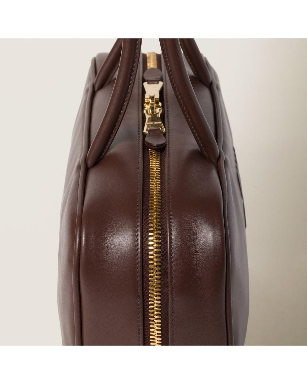 Miu Miu Brown Beau Leather Bag