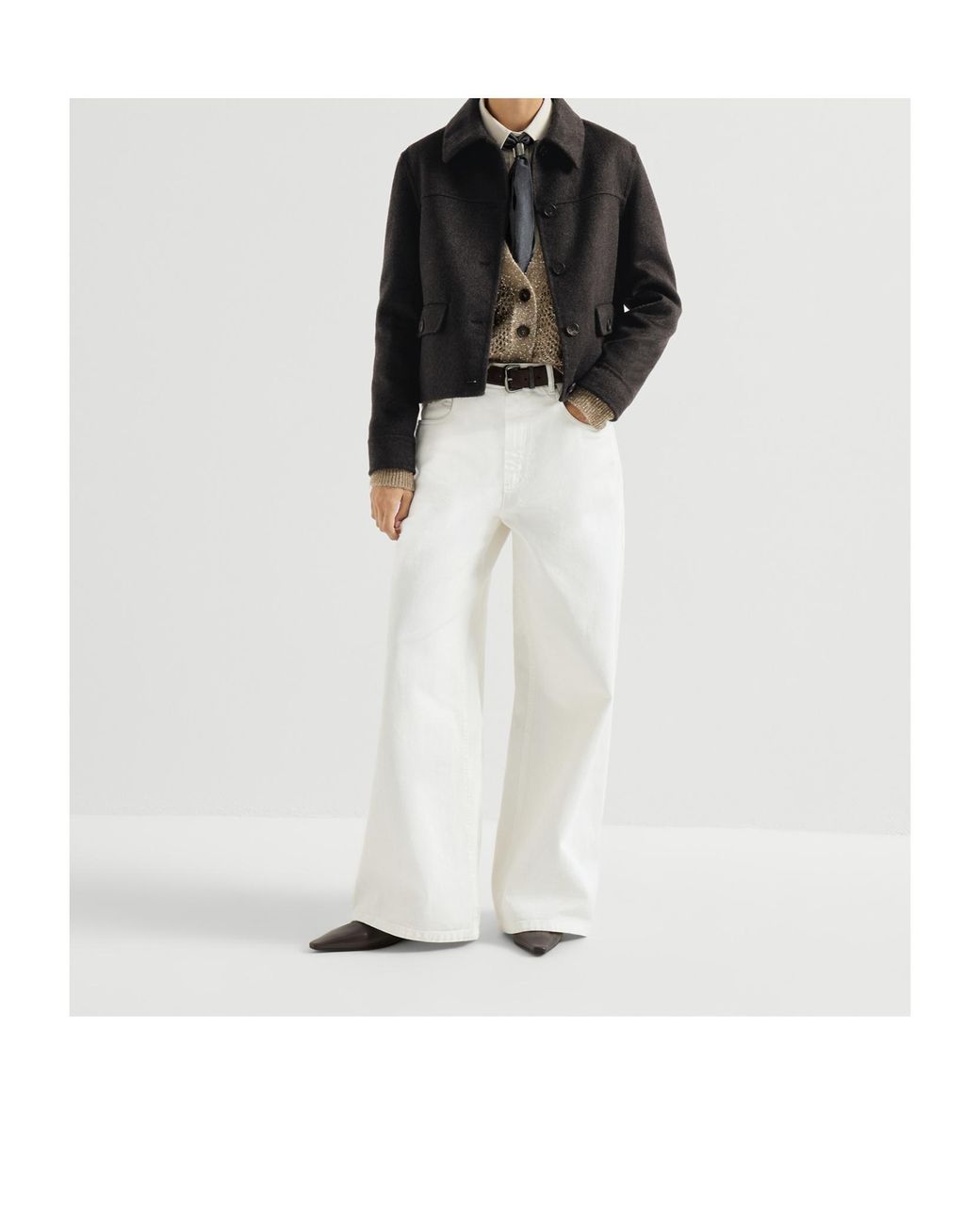 Brunello Cucinelli Black Hand-Crafted Outerwear Jacket