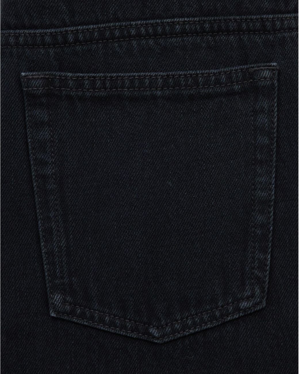 Saint Laurent Blue Mid-Rise Straight-Leg Jeans