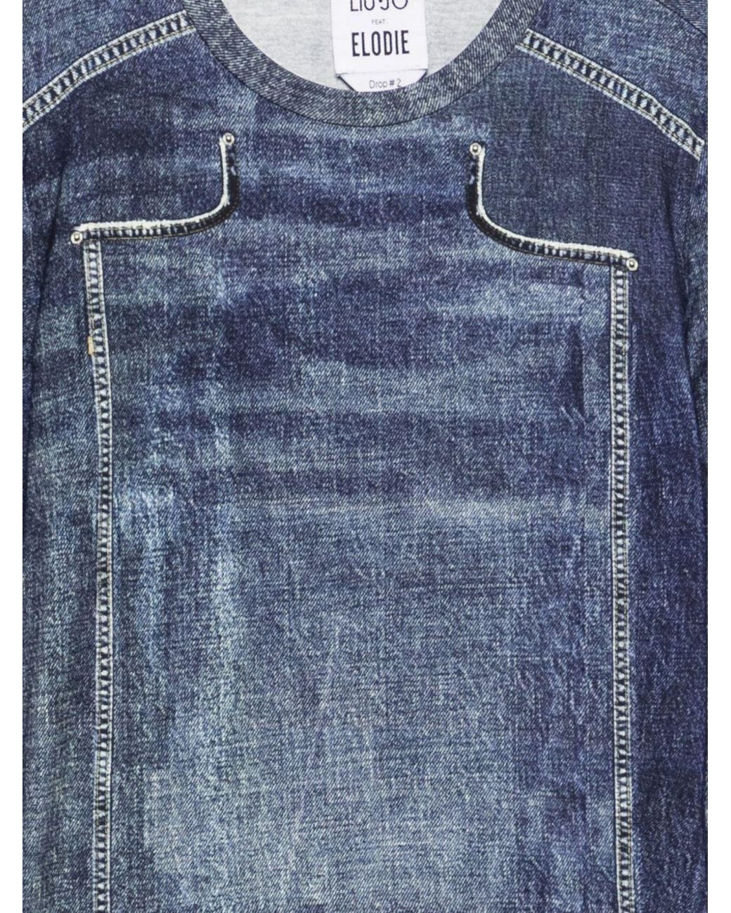Liu Jo Blue Printed T-Shirt