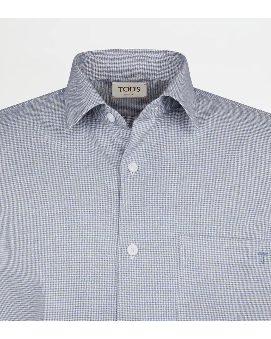 Tod's Blue Long-Sleeved Shirt for men