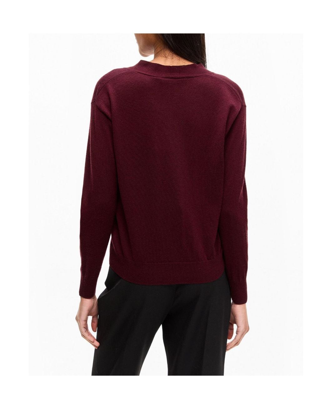 Weekend by Maxmara Purple V-Neck Knit Cardigan