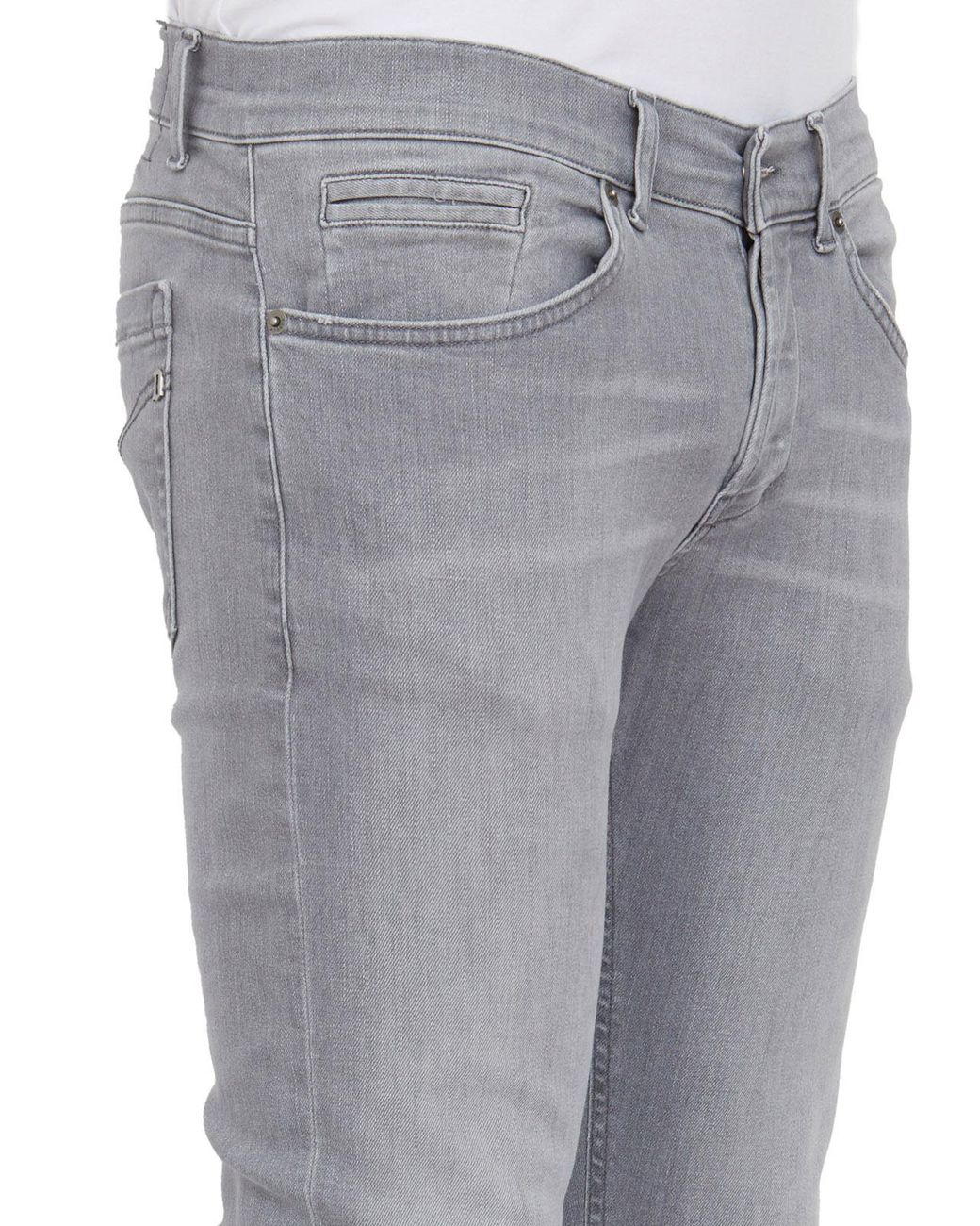 Dondup Gray Slim Fit George Denim Jeans for men