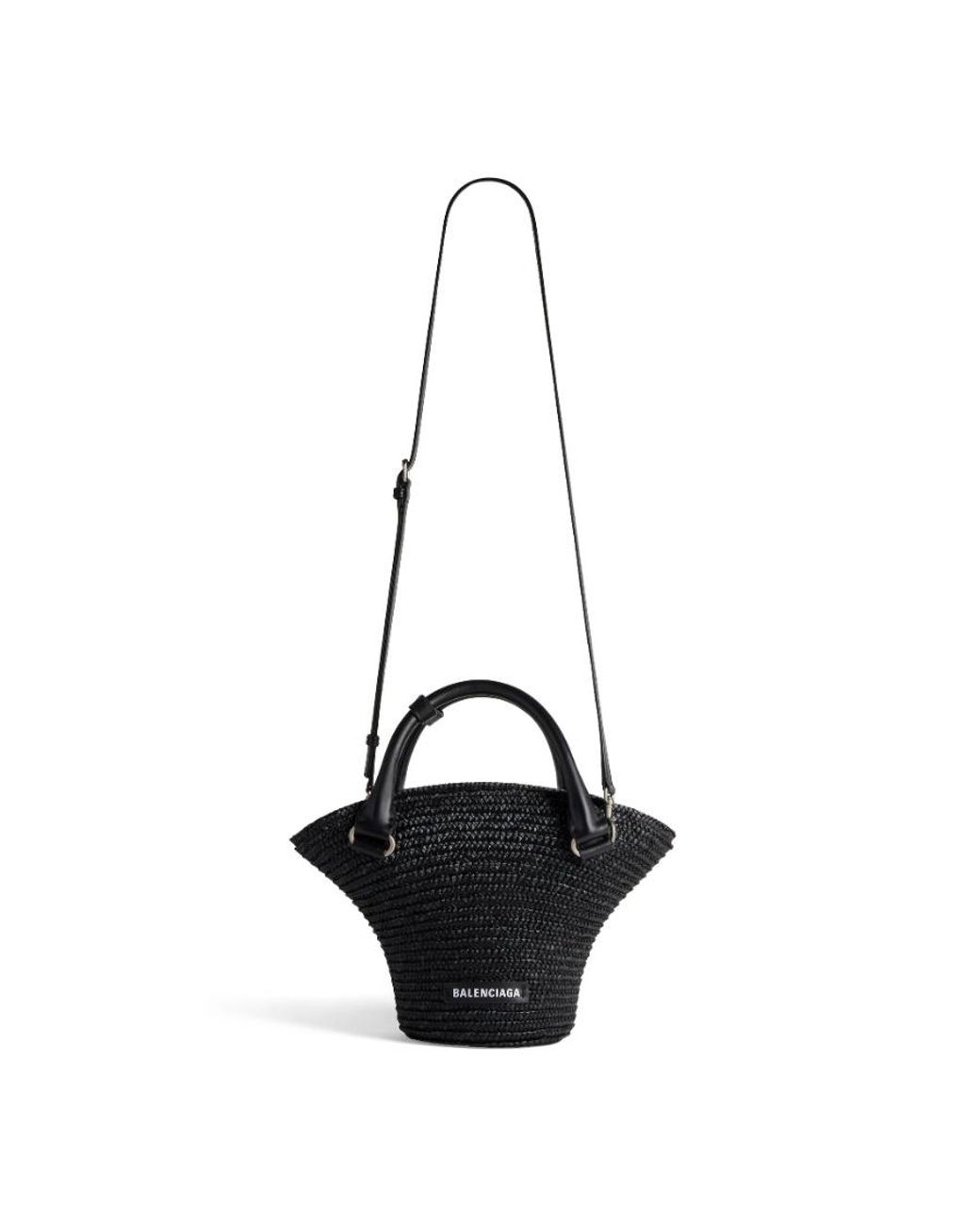 Balenciaga Black Beach Mini Tote Bag