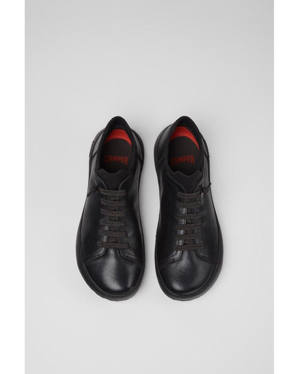 Camper Black Peu Serra Leather Sneakers