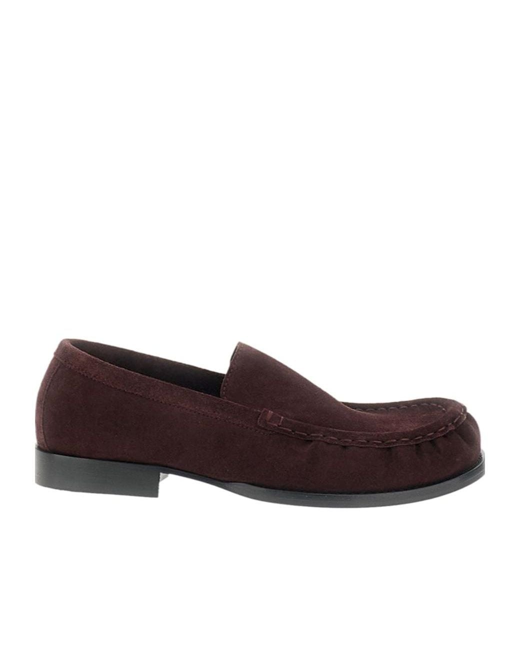Dries Van Noten Brown Ruched Loafers