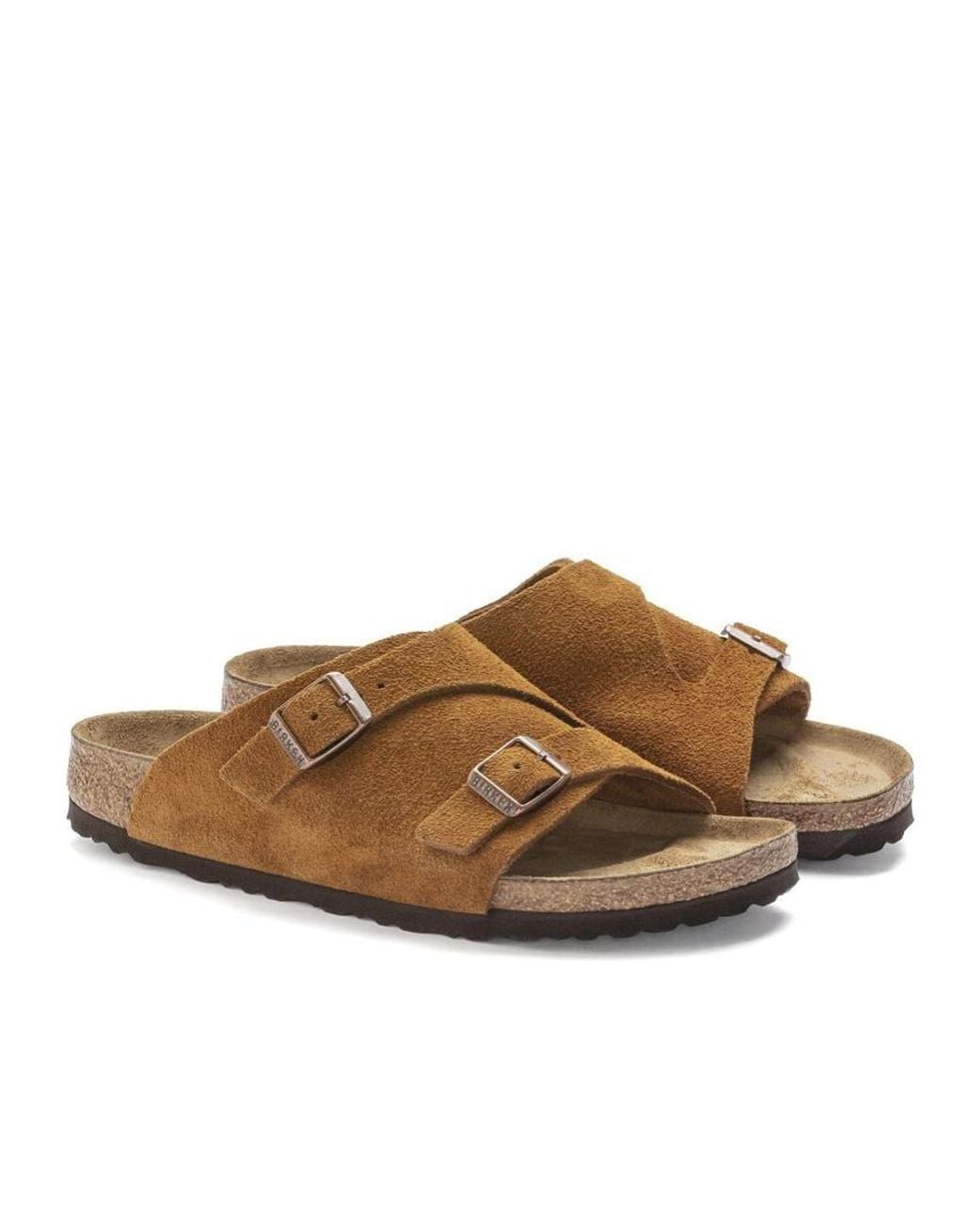Birkenstock Brown Zurich Double Buckled Sandals for men