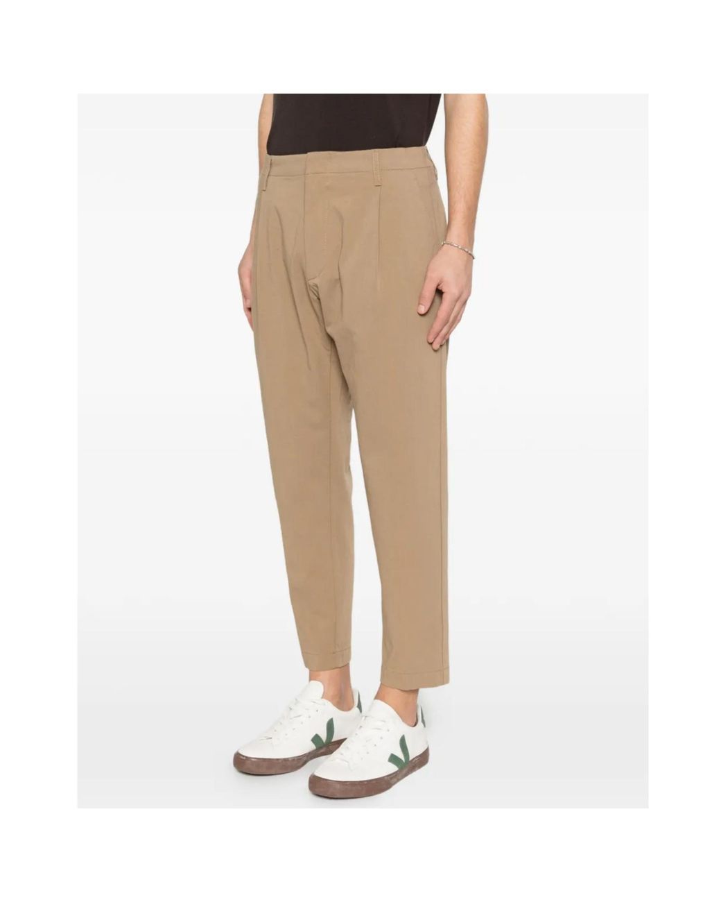 Dondup Natural Pleated Trousers for men