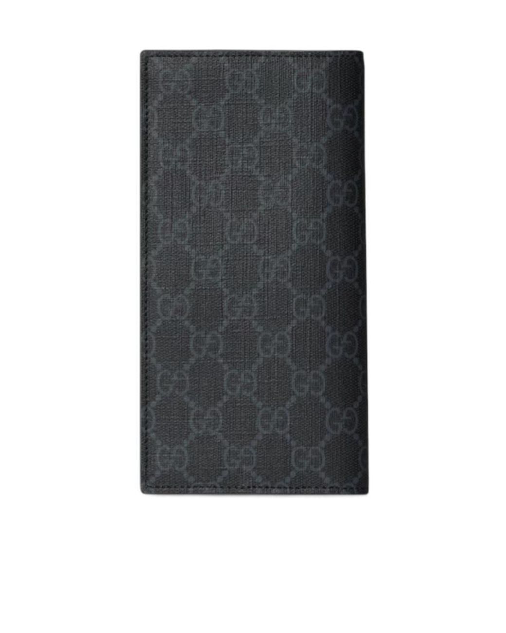 Gucci Gray Interior Gg Long Wallet for men