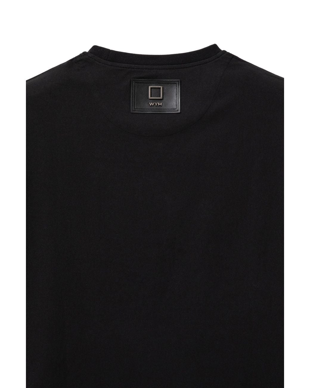 Wooyoungmi Black Logo Pattern T-Shirt for men