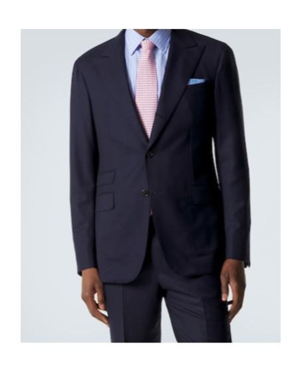 Dunhill Blue Single-Breasted Suit Jacket for men