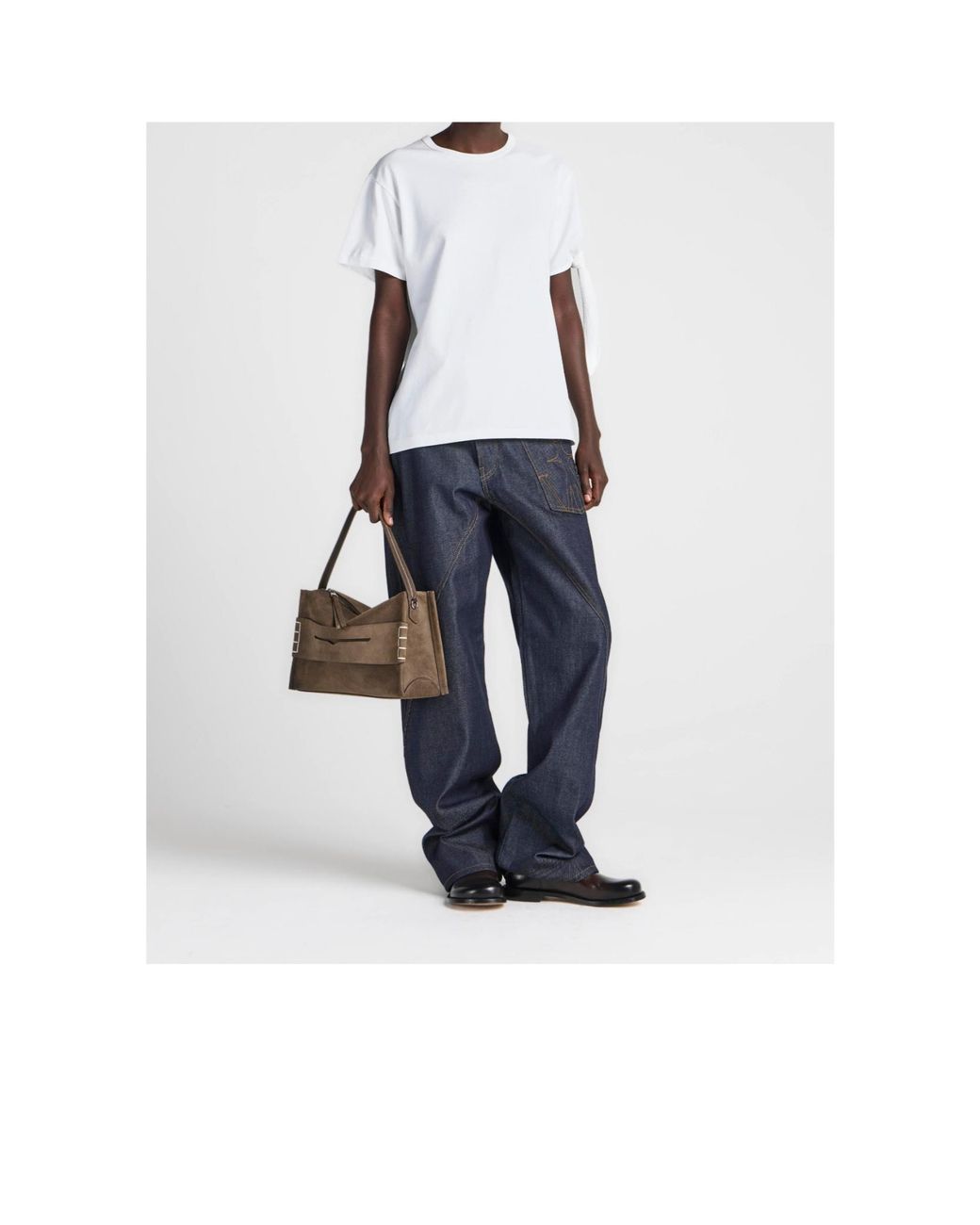 J.W. Anderson Gray Medium Loafer Shoulder Bag