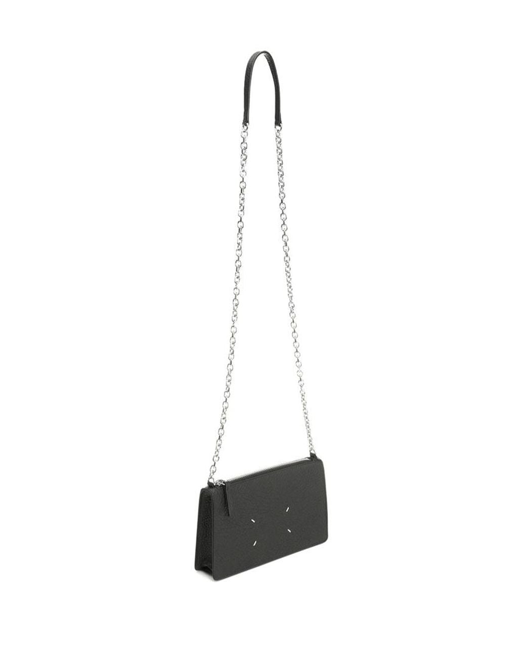 Maison Margiela Black Chain Link Zipped Wallet