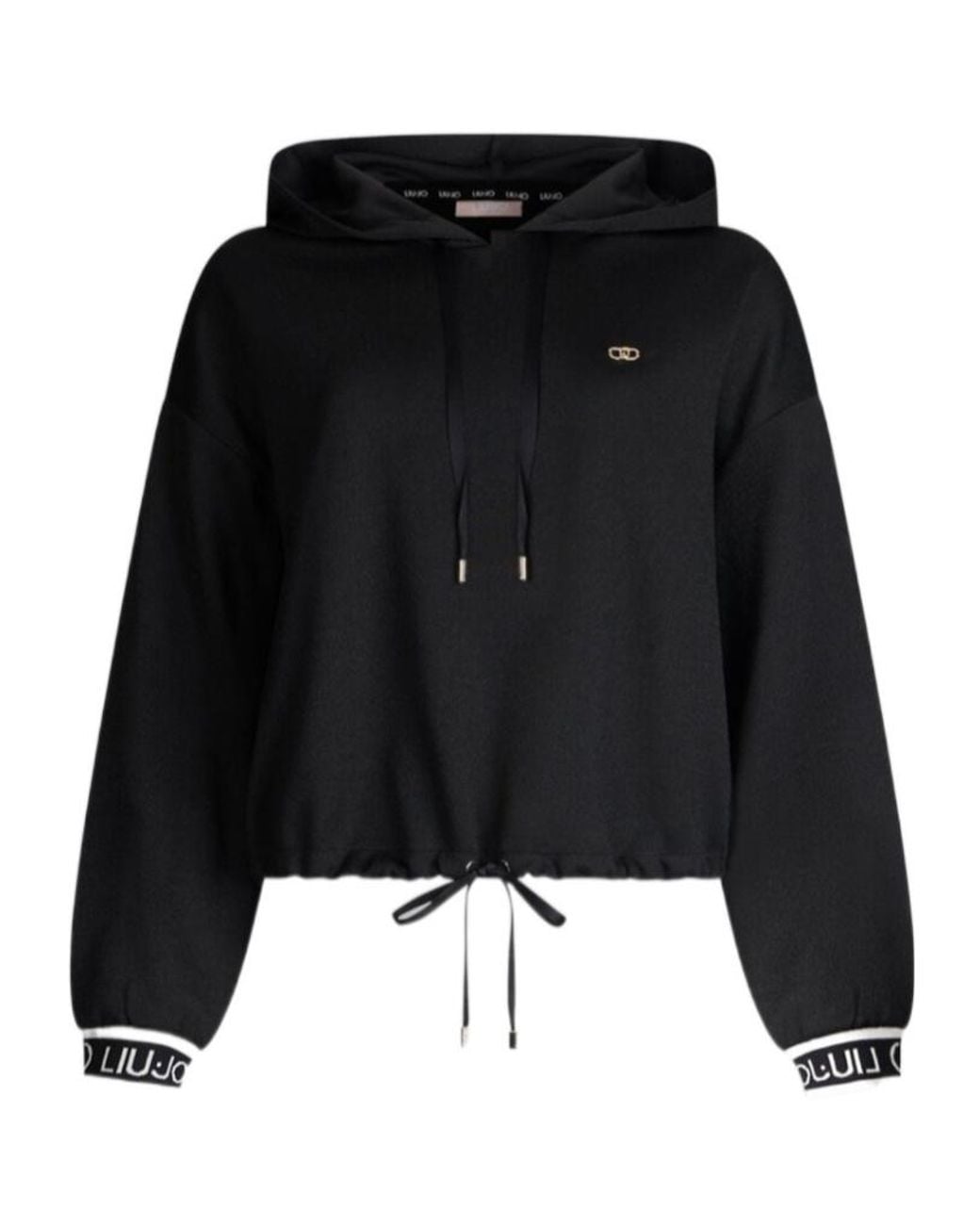 Liu Jo Black Drawstring-Fastening Sweater