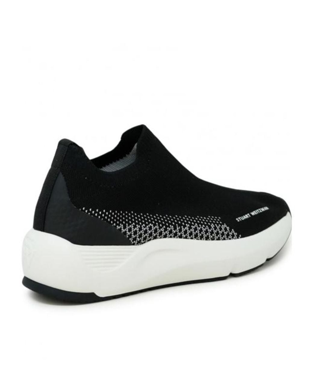Stuart Weitzman Black Logo Sneakers