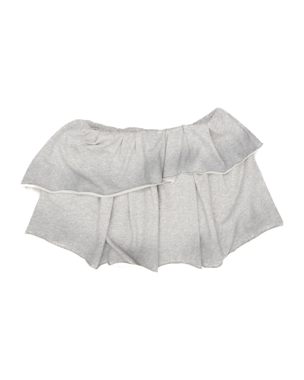Acne White Drawstring Mini Skirt